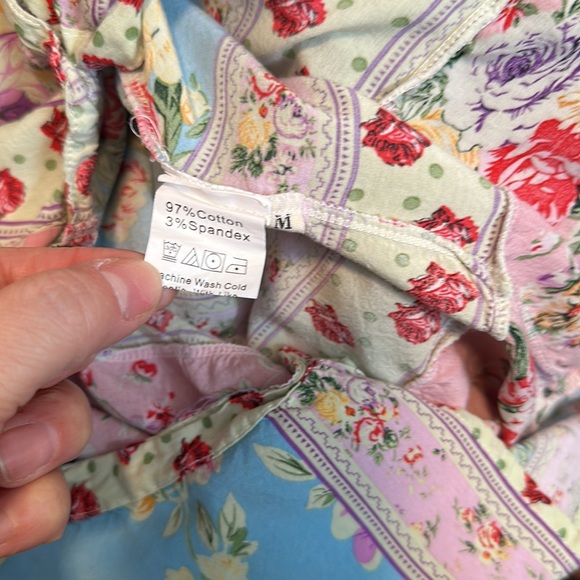 Floral Pink and Blue Maxi Dress - Picture 4 of 4